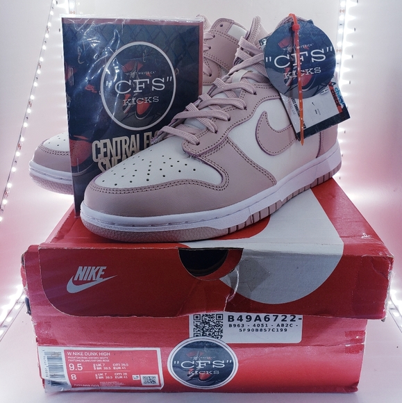 Nike Dunk High PINK OXFORD (WOMEN'S) - Picture 16 of 16